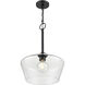 Morbelle 1 Light 14 inch Matte Black Pendant Ceiling Light